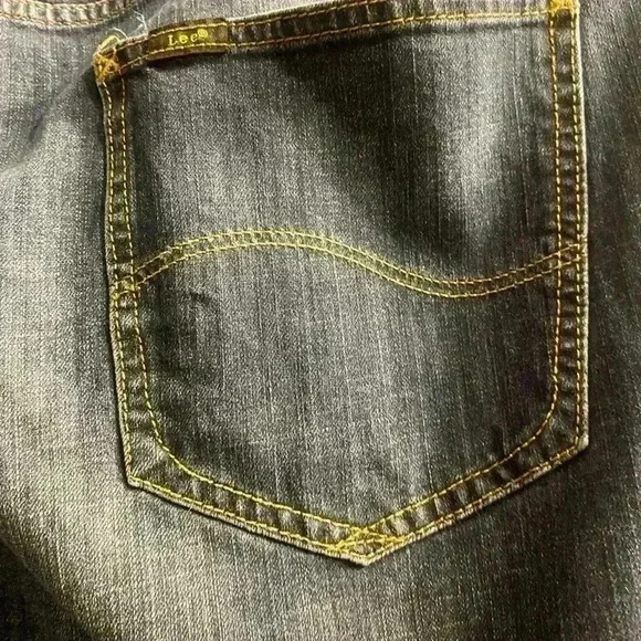 Mens Lee Regular Fit Tapered Leg denim jeans size 40 x 30 - Picture 9 of 12